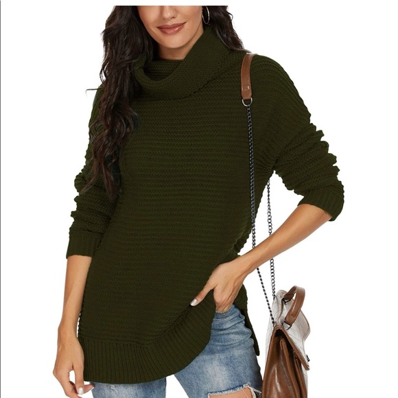 PrinStory Long Sleeve Turtleneck Sweater - Picture 2 of 9